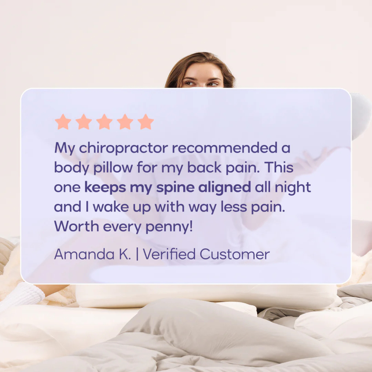 BodyAlign Plus+™ cooling pillow