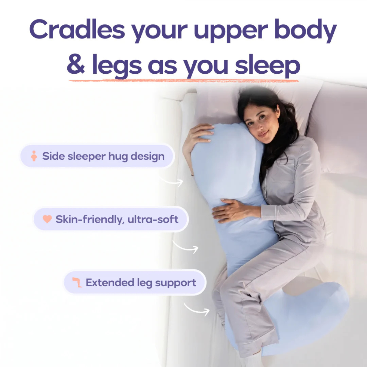 BodyAlign Plus+™ cooling pillow
