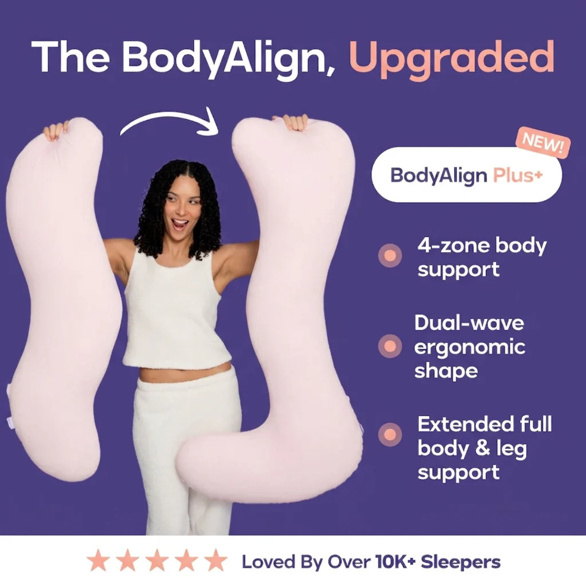 BodyAlign Plus+™ cooling pillow