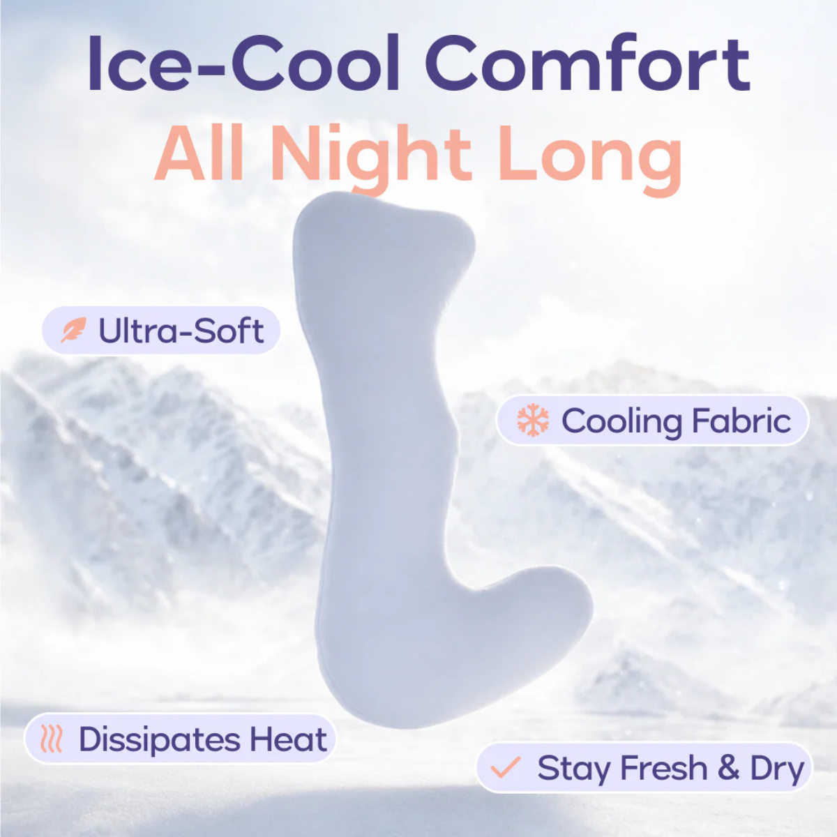 BodyAlign Plus+™ cooling pillow